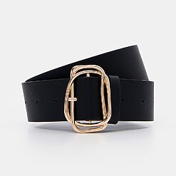 Mohito - Curea largă cu cataramă - Negru-Accessories > belts