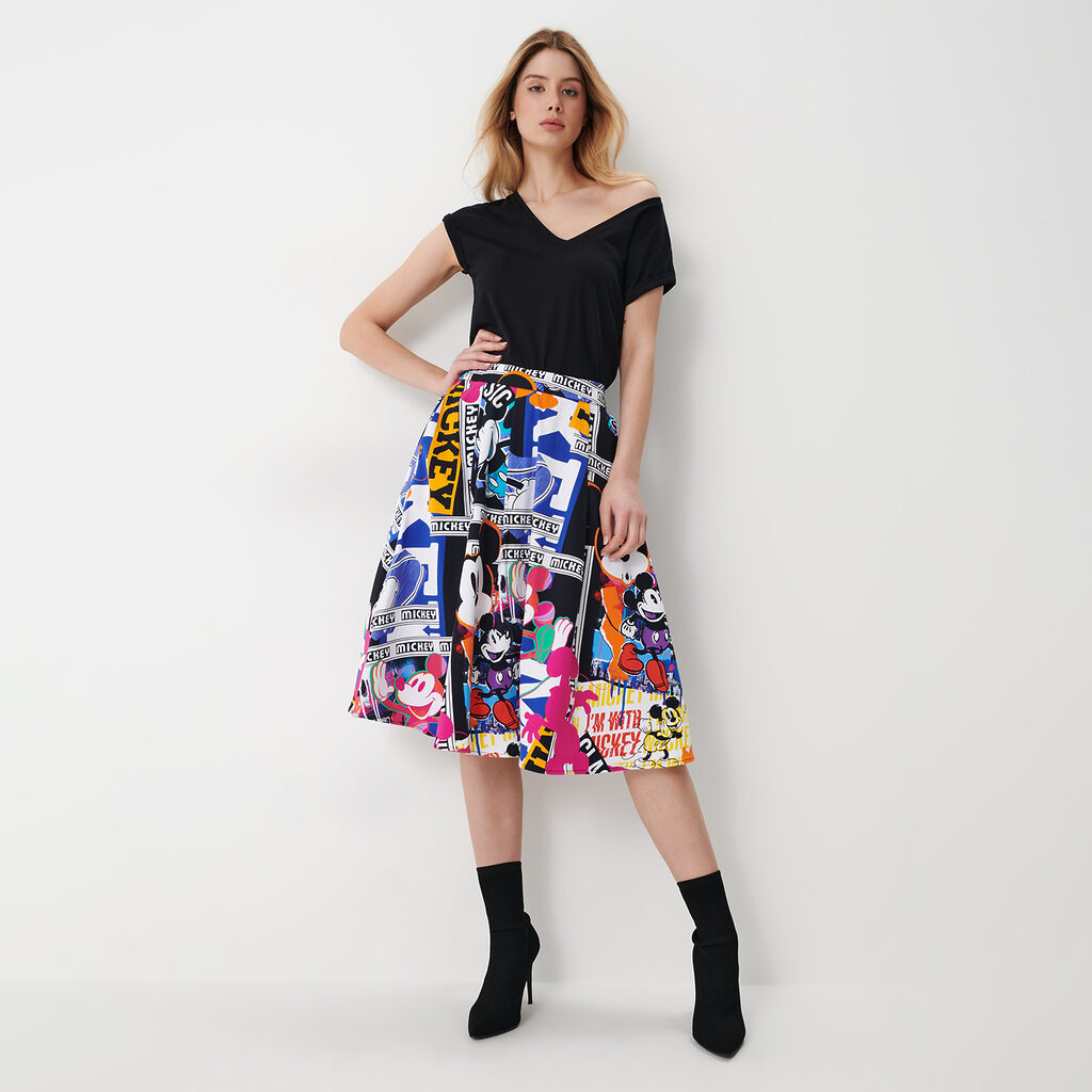 Mohito - Fustă midi - Negru-All > skirts