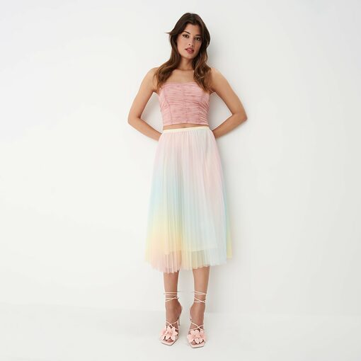 Mohito - Fustă midi colorată cu efect ombre - Multicolor-All > skirts