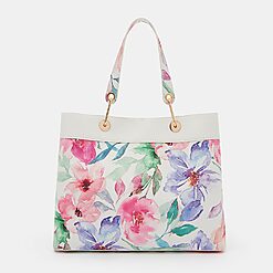 Mohito - Geantă cu flori - Multicolor-Accessories > bags