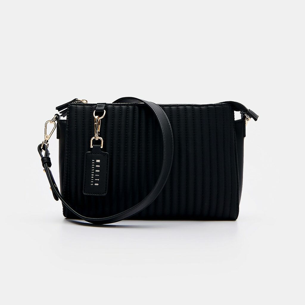 Mohito - Geantă de umăr cu breloc - Negru-Accessories > bags