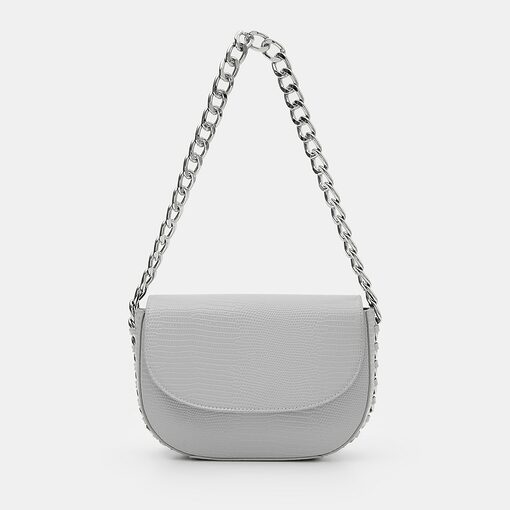 Mohito - Geantă elegantă cu lănțișor - Gri deschis-Accessories > bags