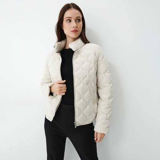 Mohito - Jachetă scurtă matlasată - Ivory-All > outerwear > spring jackets