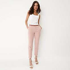 Mohito - Pantaloni chino slim pastel - Roz-All > trousers