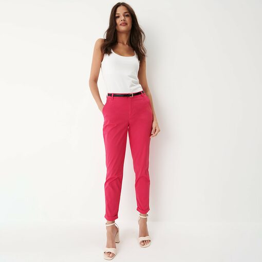 Mohito - Pantaloni chino slim roz - Roz-All > trousers