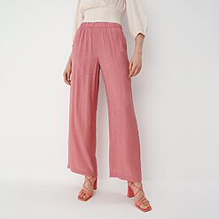 Mohito - Pantaloni cu crac larg - Roz-All > trousers