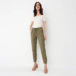 Mohito - Pantaloni jogger verzi - Kaki-All > trousers