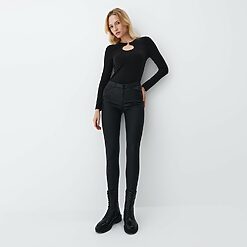 Mohito - Pantaloni skinny cerați - Negru-All > jeans