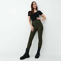 Mohito - Pantaloni skinny cerați - Verde-All > jeans