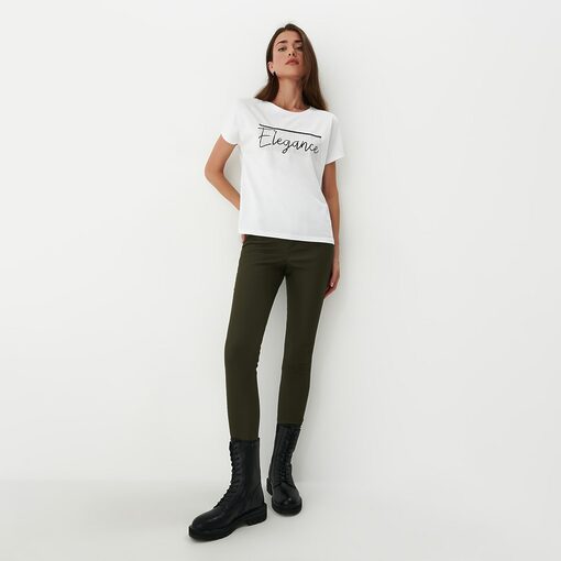 Mohito - Pantaloni skinny cerați - Verde-All > jeans