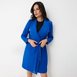 Mohito - Pardesiu cobalt cu cordon - Albastru-All > outerwear