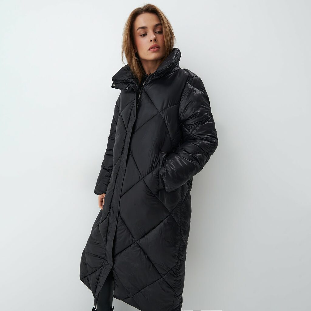 Mohito - Pardesiu matlasat - Negru-All > outerwear