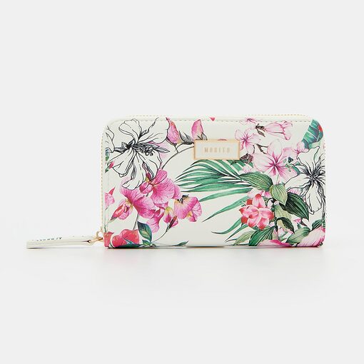 Mohito - Portofel mare cu motiv floral - Multicolor-Accessories > wallets