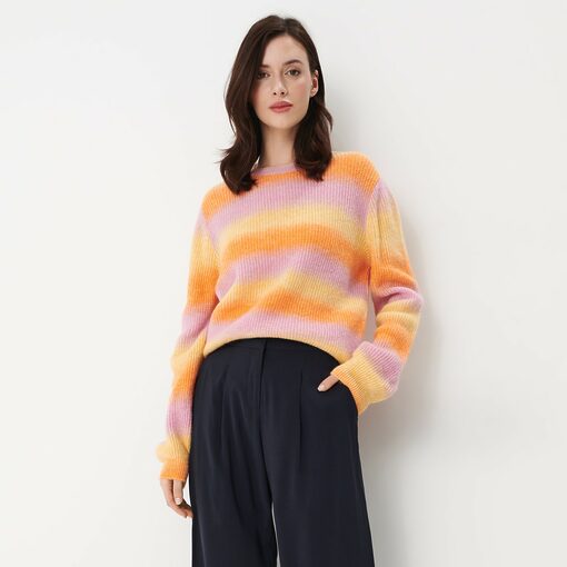 Mohito - Pulover colorat cu efect de gradație - Oranj-All > sweaters