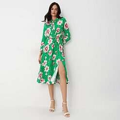 Mohito - Rochie-cămașă - Multicolor-All > dresses > floral dresses