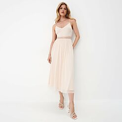 Mohito - Rochie cu bretele - Ivory-All > dresses > cocktail dresses
