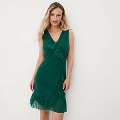 Mohito - Rochie cu dantelă - Verde-All > dresses > cocktail dresses