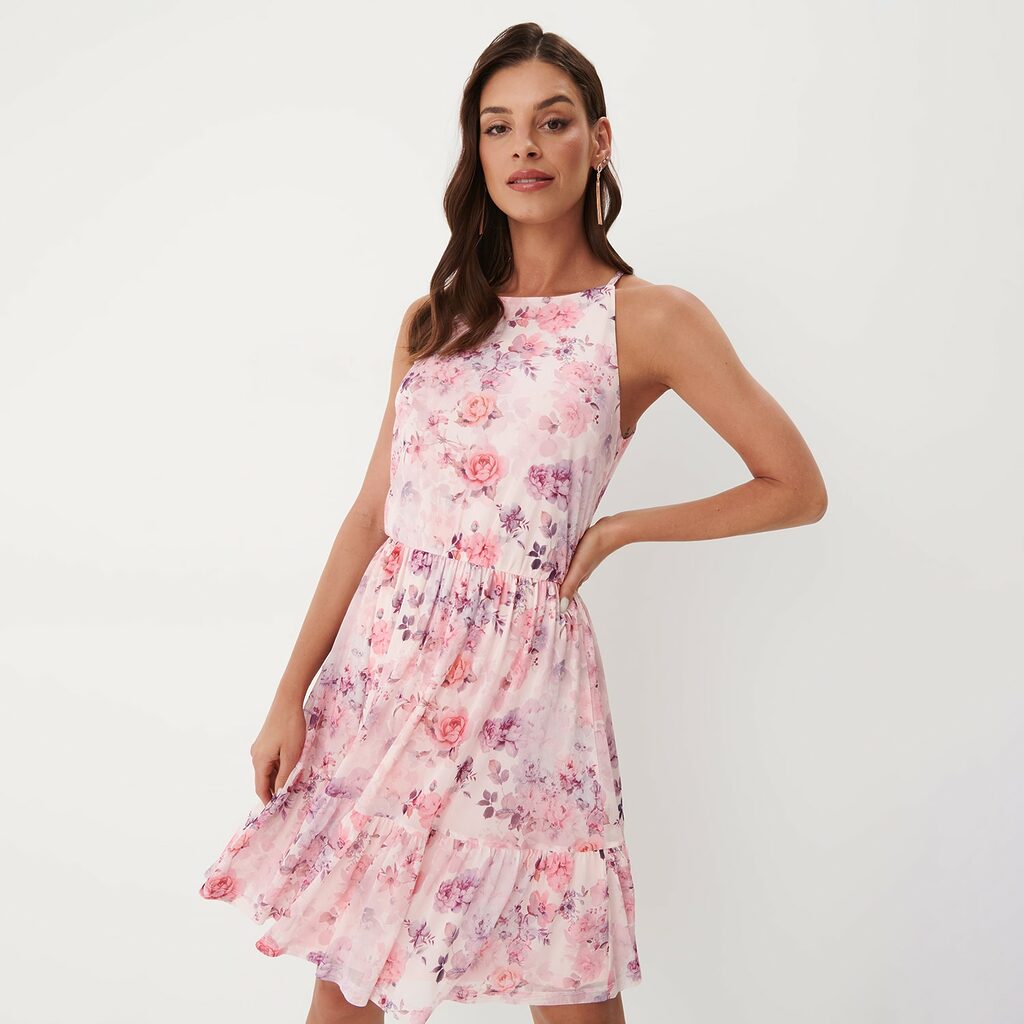 Mohito - Rochie cu model floral - Roz-All > dresses > floral dresses