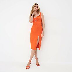 Mohito - Rochie cu șliț - Oranj-All > dresses > cocktail dresses