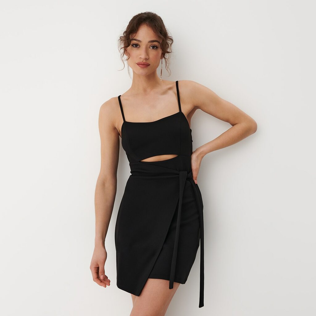 Mohito - Rochie cu tăietură - Negru-All > dresses