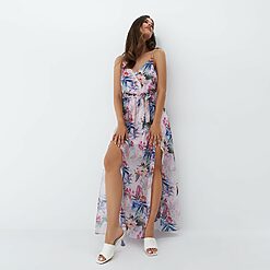 Mohito - Rochie maxi cu flori - Roz-All > dresses > floral dresses