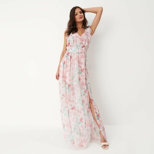 Mohito - Rochie maxi cu imprimeu floral - Roz-All > dresses > floral dresses