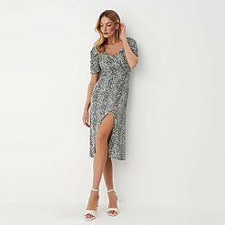 Mohito - Rochie midi cu modele - Alb-All > dresses