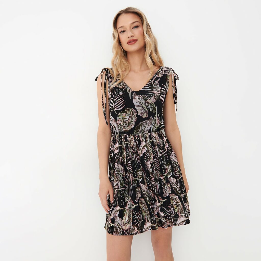 Mohito - Rochie mini cu imprimeu - Negru-All > dresses