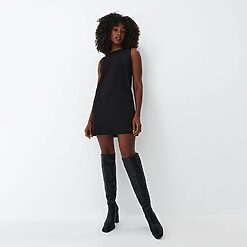 Mohito - Rochie trapez mini - Negru-All > dresses