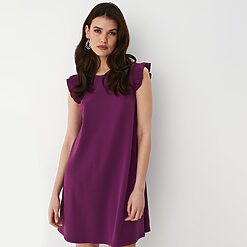 Mohito - Rochie trapez mini - Violet-All > dresses > cocktail dresses