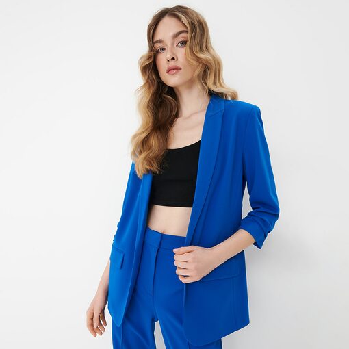 Mohito - Sacou albastru - Albastru-All > jackets