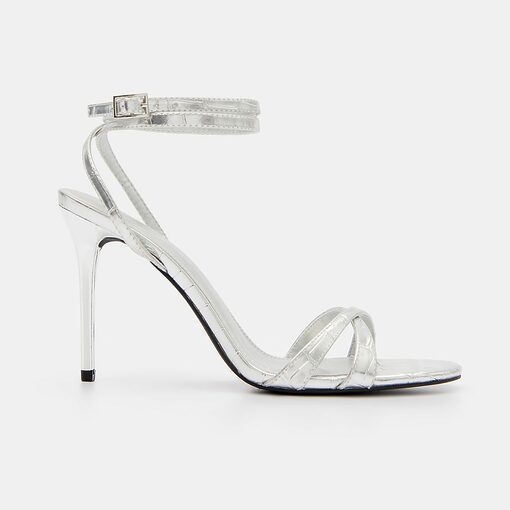 Mohito - Sandale cu toc - Argintiu-Accessories > shoes