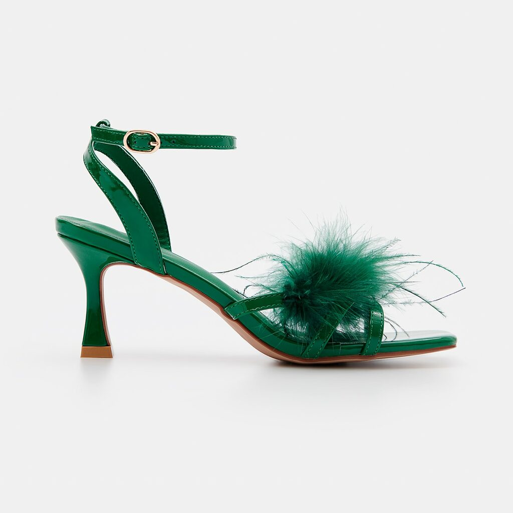 Mohito - Sandale cu toc - Verde-Accessories > shoes