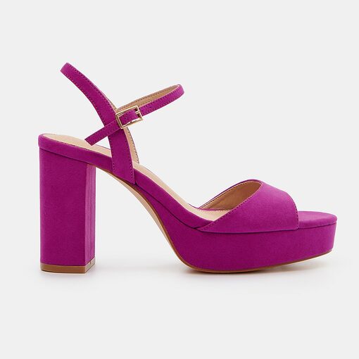 Mohito - Sandale cu toc drept - Roz-Accessories > shoes