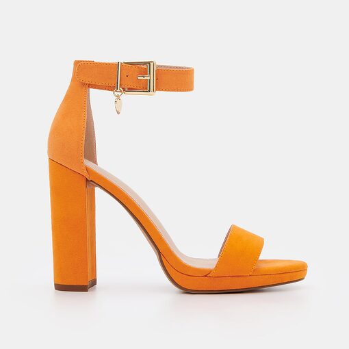Mohito - Sandale portocalii cu toc - Oranj-Accessories > shoes