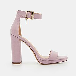 Mohito - Sandale roz pe toc - Violet-Accessories > shoes