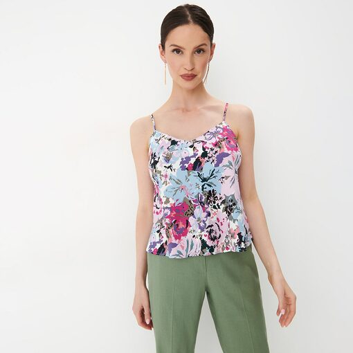 Mohito - Top cu imprimeu floral - Multicolor-All > t-shirts