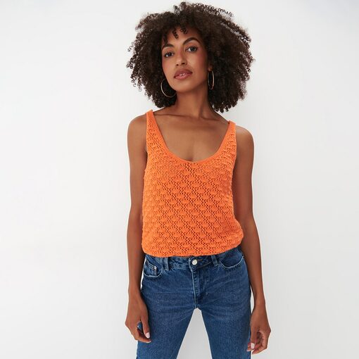 Mohito - Top din tricot gros - Oranj-All > t-shirts