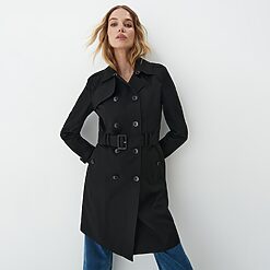 Mohito - Trench negru - Negru-All > outerwear