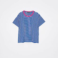 Mohito - Tricou cu dungi - Albastru-All > t-shirts