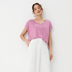 Mohito - Tricou cu mânecă scurtă - Violet-All > t-shirts