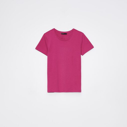 Mohito - Tricou roz din bumbac - Roz-All > t-shirts