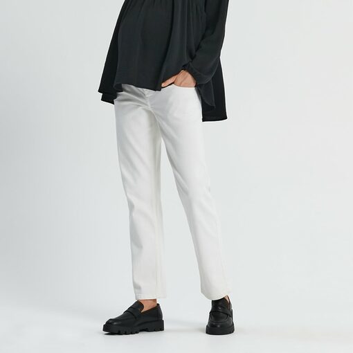 Sinsay - Blugi high waist straight - Alb-Collection > all > jeans