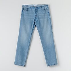 Sinsay - Blugi straight low waist - Albastru-Collection > all > jeans