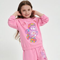 Sinsay - Bluză sport Care Bears - Roz-Kids > kid girl > sweaters