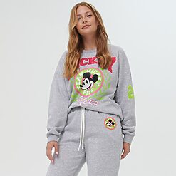 Sinsay - Bluză sport Mickey Mouse - Gri deschis-Collection > all > sweatshirts