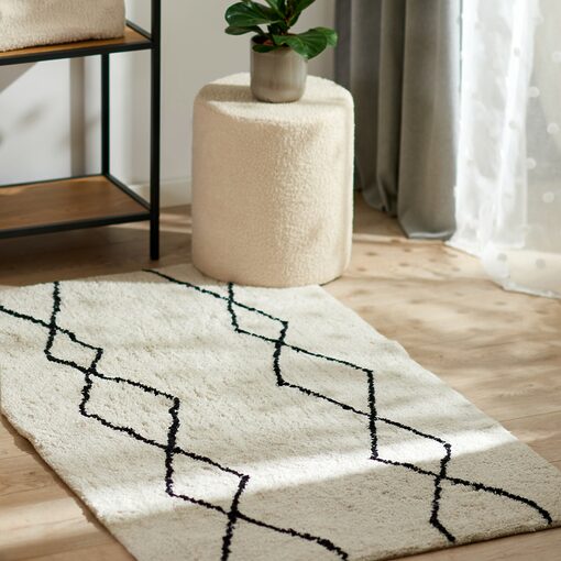 Sinsay - Covor cu conținut ridicat de bumbac - Ivory-Home > living room > rugs