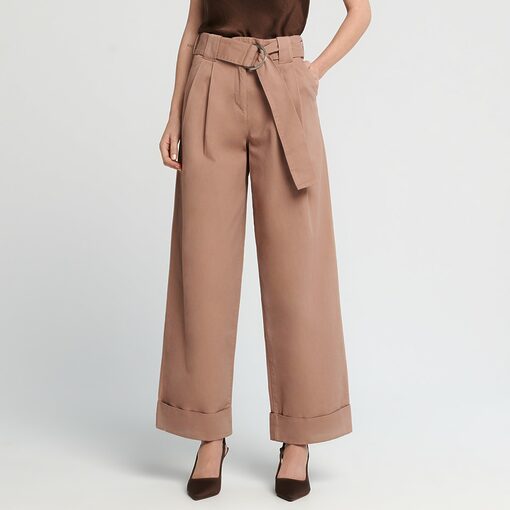 Sinsay - Pantaloni cu curea - Bej-Collection > all > trousers