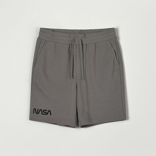 Sinsay - Pantaloni sport scurți NASA - Gri deschis-For him > clothes > shorts