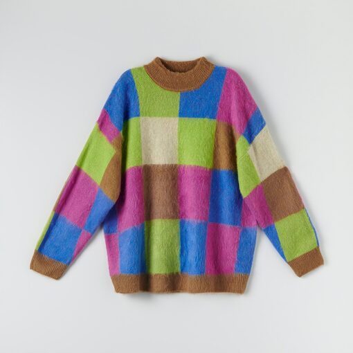 Sinsay - Pulover oversized cu model - Multicolor-Collection > all > sweaters